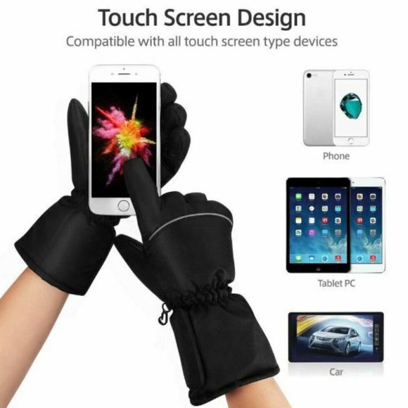 UNISEX LARGE HEATED OUTDOOR WINTER GLOVES - Picture 2 of 7